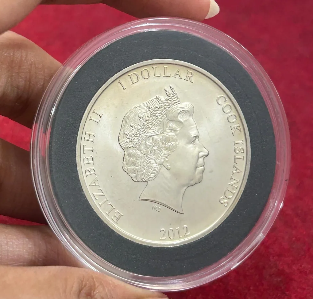 Cook Islands 1 Dollar 2012 - Elizabeth II ( Second Class - 285 Passengers) Rare UNC Coin with Capsule #C-121