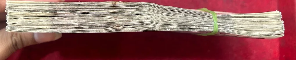 100 Note Used Mix Governor Old Issue 50 Rupees Good Condition Note