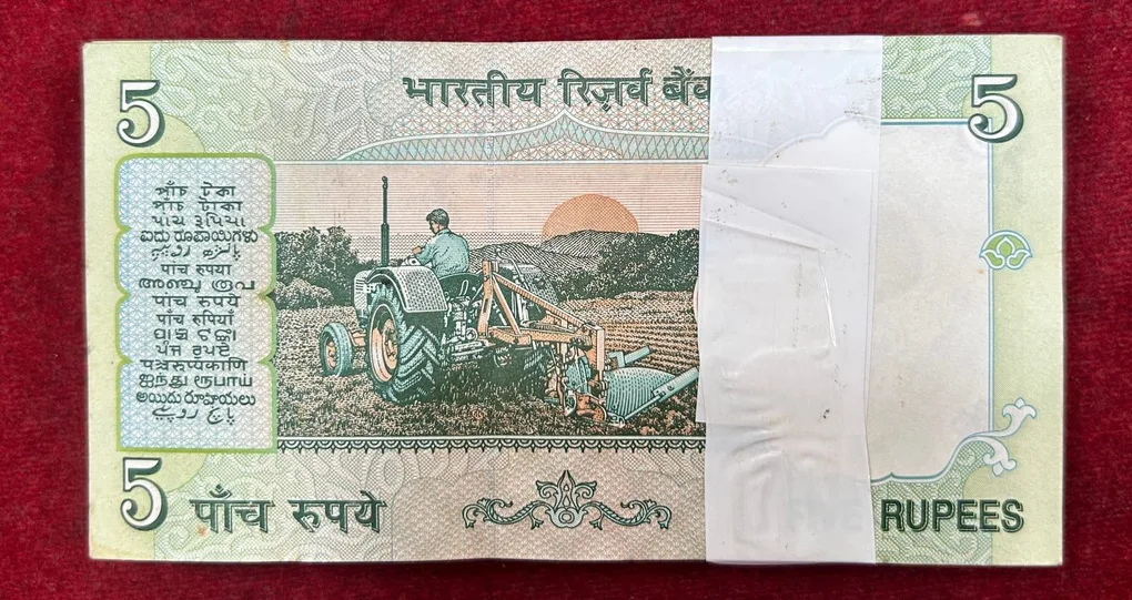 5 Rupees Gandhi Governor Bimal Jalan Rare Serial Packet With Fancy Number Ending 786