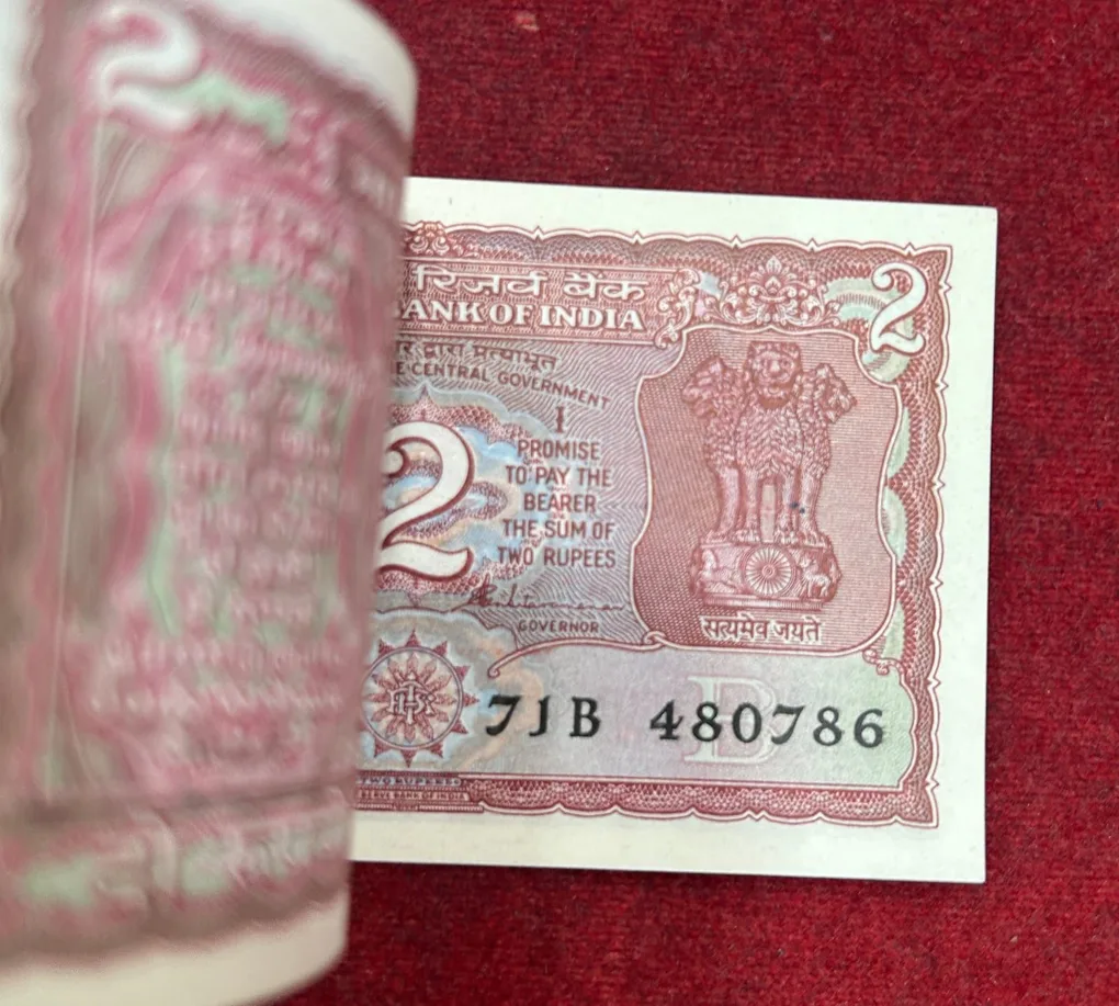 2 Rupees Tiger Issue Governor S.Venkitaramanan Rare Serial Packet With Fancy Number Ending 786
