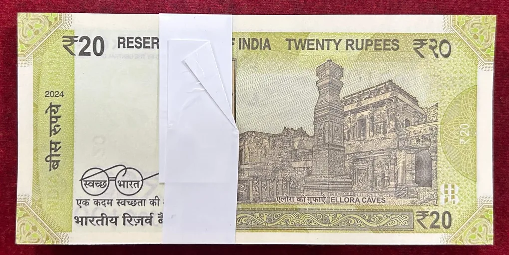 000001 -000100 Rare Serial Fancy Packet 20 Rupees Governor Shakti Kant Das