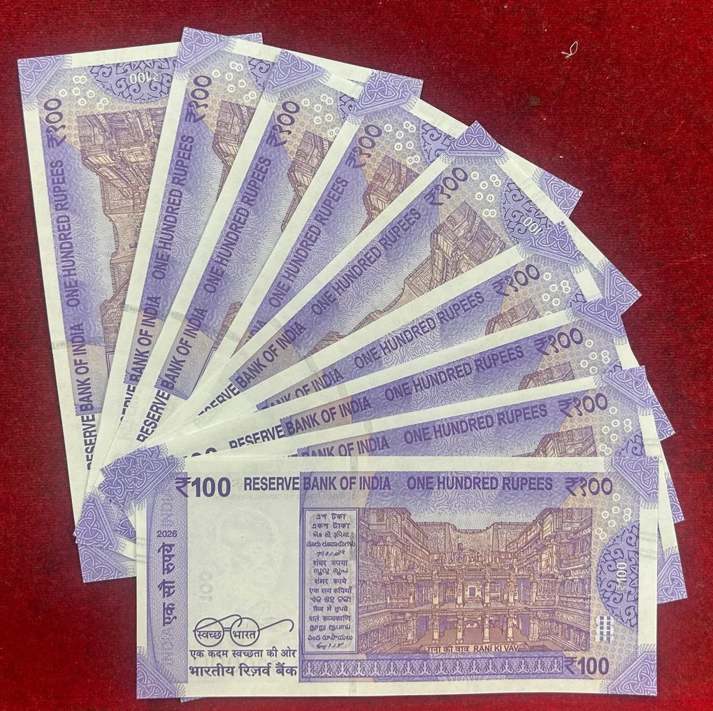 100000-900000 Fancy Number GEM UNC 100 Rupees Rare (9 Note Set)