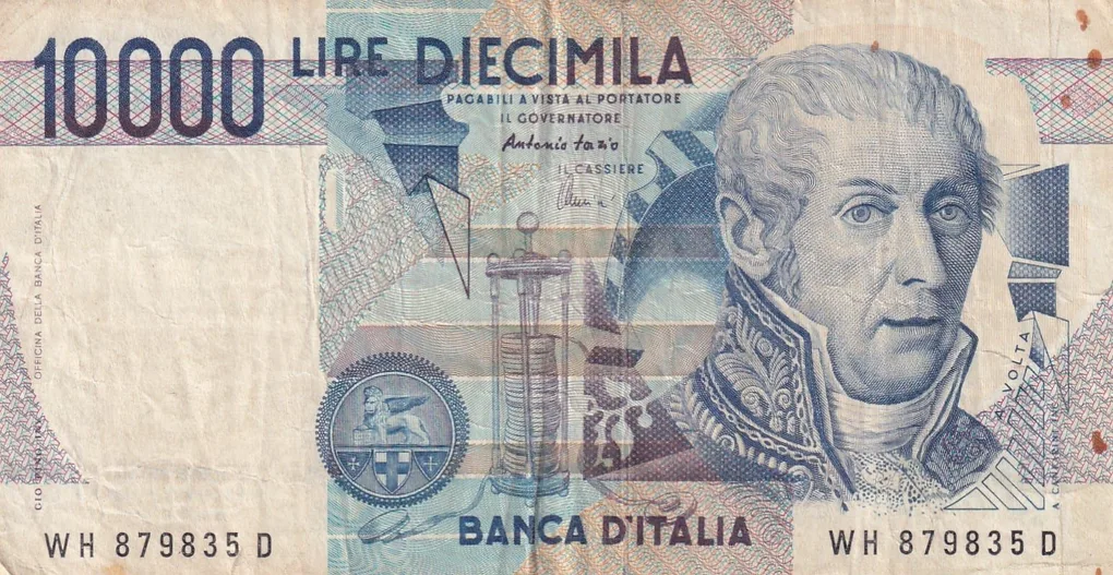 Italy 10 000 Lire Volta lowest Price Note #B2