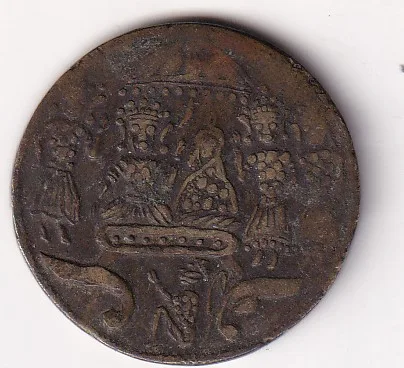 Sankar Bhagwan Brass Back Side Ram Darbar 100% Original Rare Token #k-164