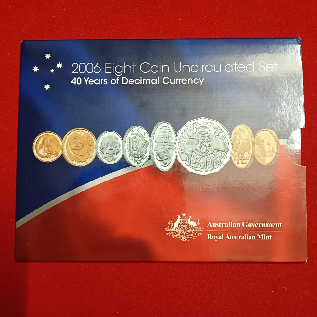 Ex Rare 40 Years Of Decimal Currency 2006 Year Proof Coin Set Royal Australian Mint Australian Government