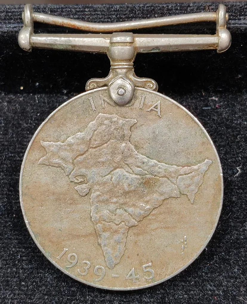 India Full MAP George VI British-India Unnamed Medal Rare #E-408