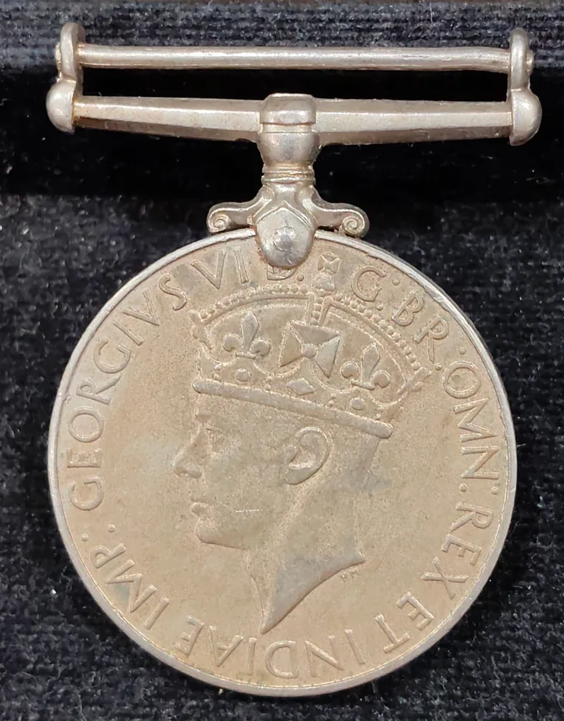 India Full MAP George VI British-India Unnamed Medal Rare #E-410