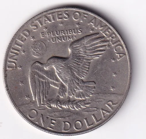 United States 1 Dollar 1977 "Eisenhower Dollar" Rare Coin #S-20