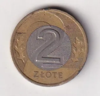 Poland 2 Zlotys 1994 Rare Coin#S-11
