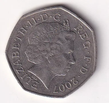 United Kingdom 50 Pence - 2007 (Elizabeth II Scouting Movement) Rare Commemorative Coin #N-437