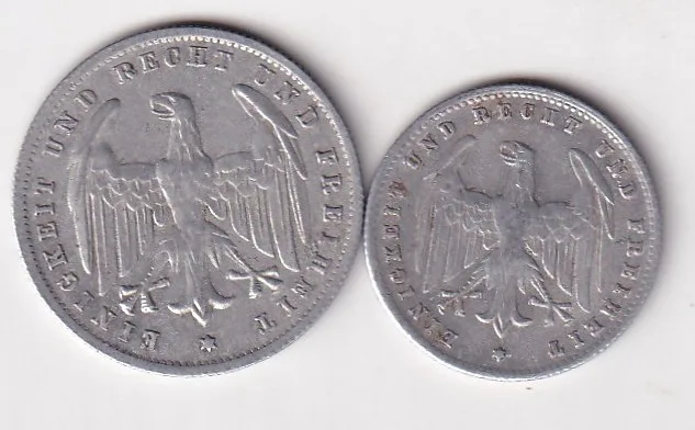 Germany 2 Different Denomination 500 mark and 200 mark 1923 old ishu Rare (2 Coin) Set#N-474