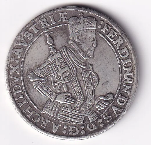 Austrian 1 Thaler - Ferdinand II Hall Rare Token Coin #C-5
