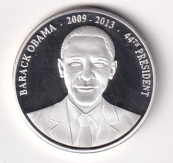 United States - The Presidents of the United States of America Barack Obama (2009-2013) Commemorative Unc Coin With Capsule#N-484
