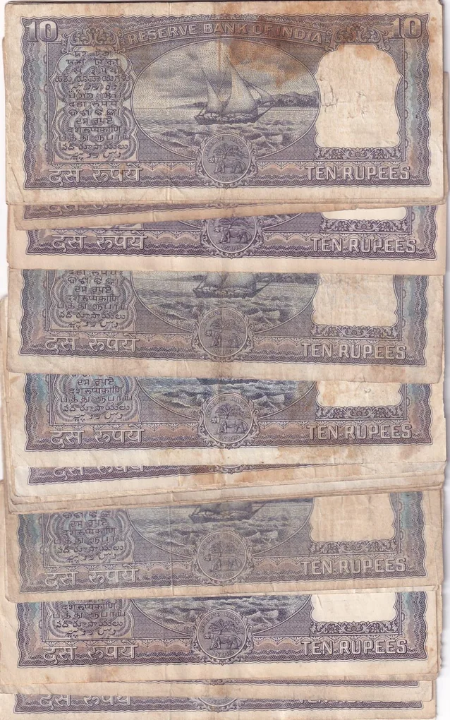 10 Rupees Diamond Governor P.c.bhattacharya Rare Note Buyer WILL Receive Randomly 1 Note