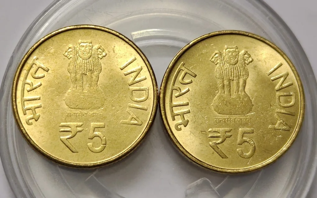 5 Rs Komagata Maru Incident Kolkata Mint Coin UNC