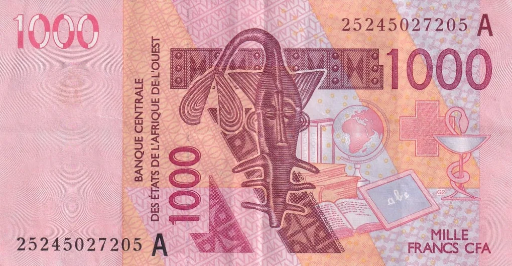 Western African States 1000 Francs Rare Note #B2