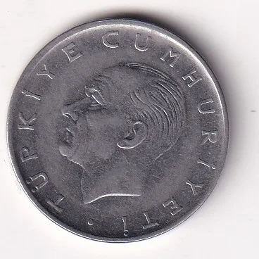 Turkey 1 Lira 1966 Rare Coin #C-44