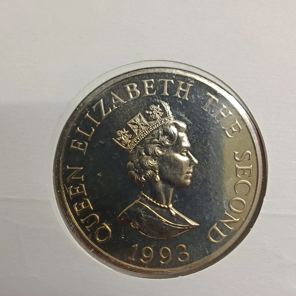 Rare Queen Elizabeth The Second Two Pounds Coronation Aniversary Proof Coin Set 1993 Year