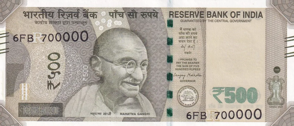 700000 Fancy Number GEM UNC 500 Rupees Note