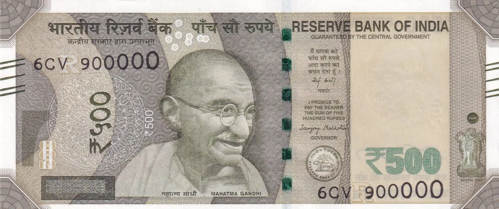 900000 Fancy Number GEM UNC 500 Rupees Note