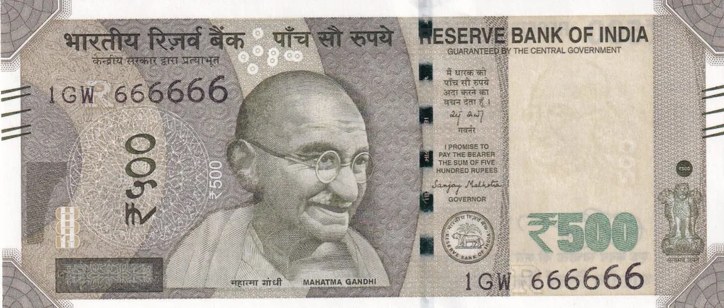 666666 Fancy Number GEM UNC 500 Rupees Note