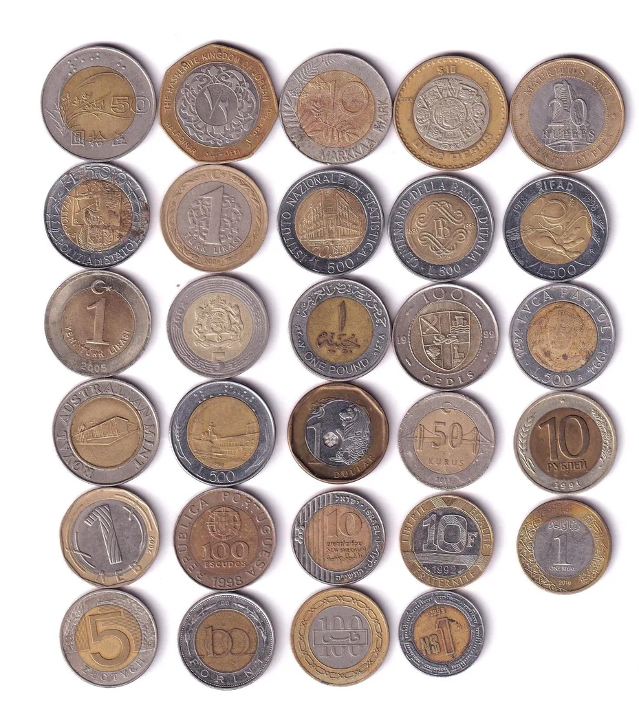 29 Different Bimetallic Rare (29 Coin LOTT) #C-139