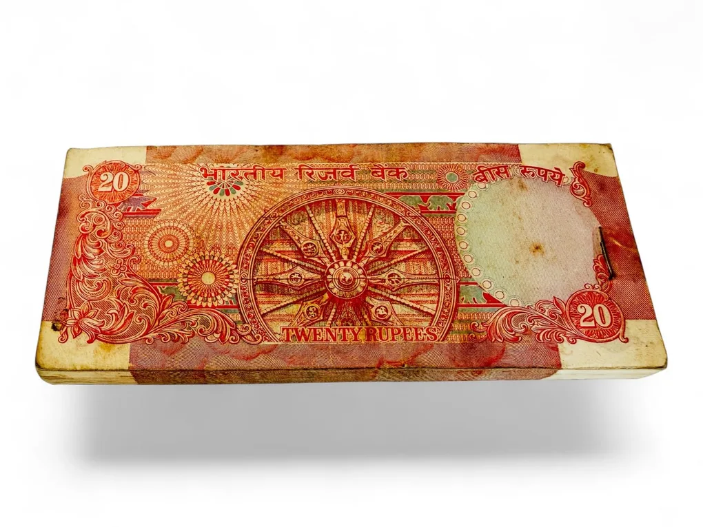 Rs 20 India Banknote Signed By I G Patel Inset Plain Chakra Issue Unique and Rare