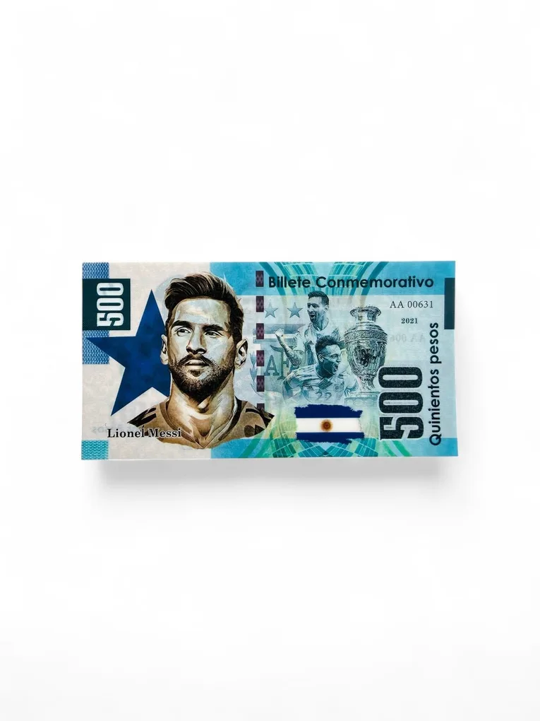 Messi Fantasy Issue 500 Pesos Ultra unique and Rare limited issue