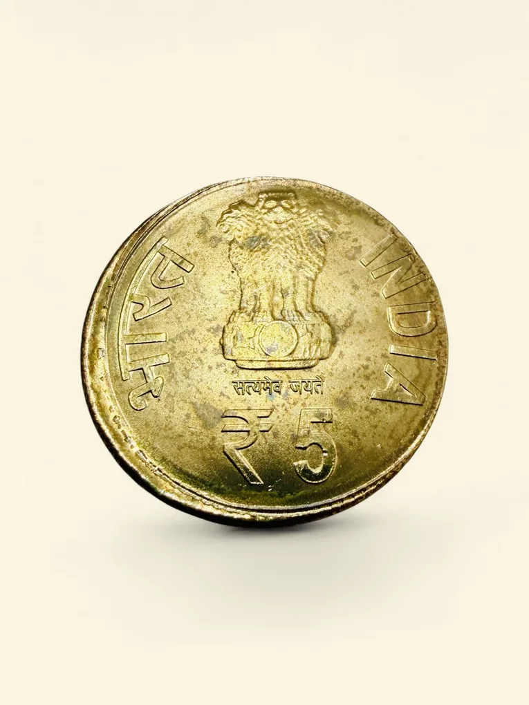 Rs 5 Republic India BHEL Kolkata Issue Cud Error Unique and Rare