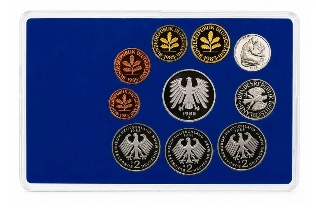 German Bundesrepublik Deutschland 1985 Rare Proof (10 Coin) Set