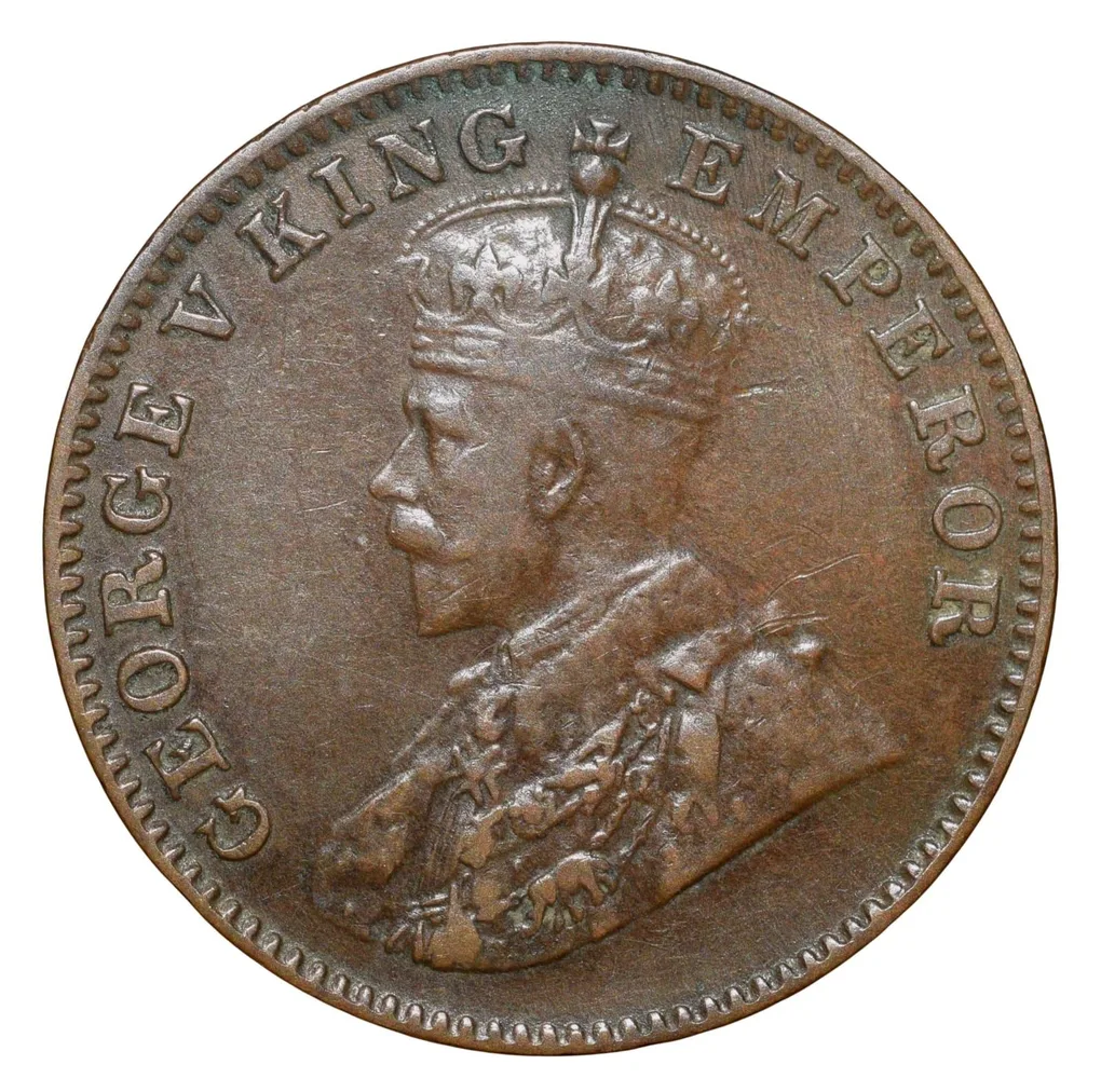 Bronze 1/4 Anna of George V (AD 1930) of Bombay Mint Scarce