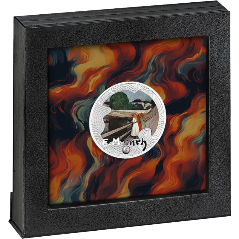 GIRLS ON THE BRIDGE EDVARD MUNCH 500 FRANCS (SILVER 17.50 G ) CAMEROON 2024 RARE COIN PROOF SET