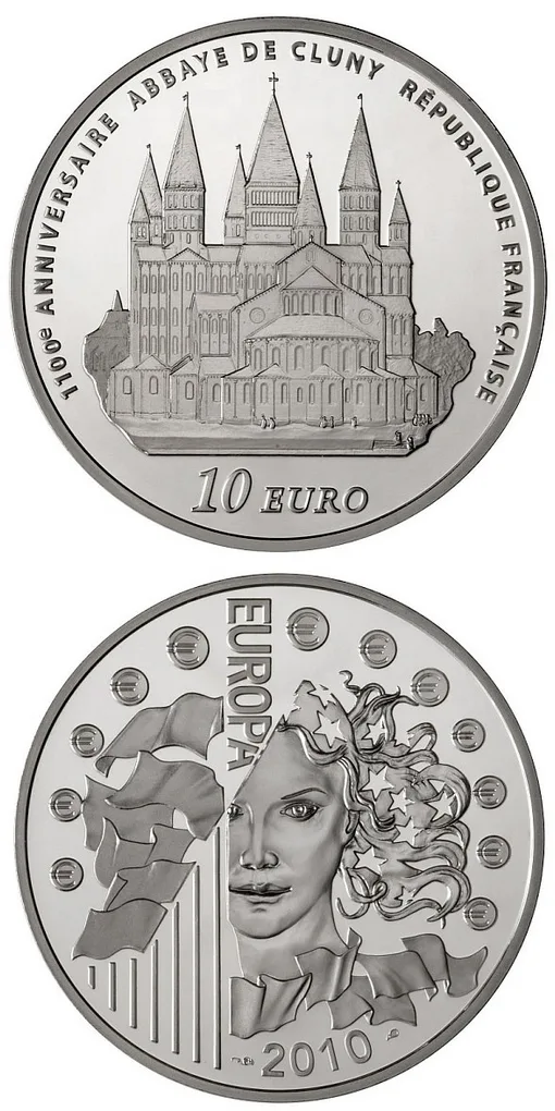 Monnaie De Paris 10 Euro 2010 Europa (Silver Weight 22.2g ) Rare Coin