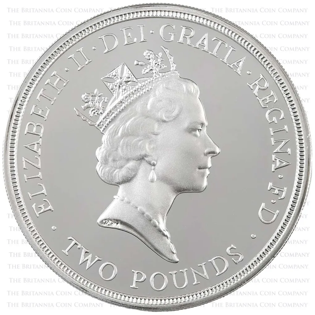 1989 Claim Of Right And Bill Of Rights Two Pound Silver Proof weighing 15.98 grams Each (2 Coin Set) Royal Mint Issue