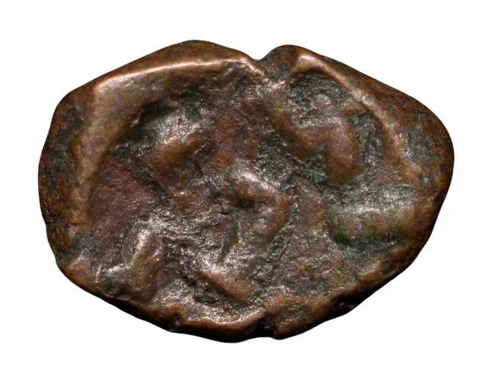 Copper Kakani of Ganapati Naga(c. 3rd Cen. AD) of Nagas Dynasty from Padmavati Bull Type