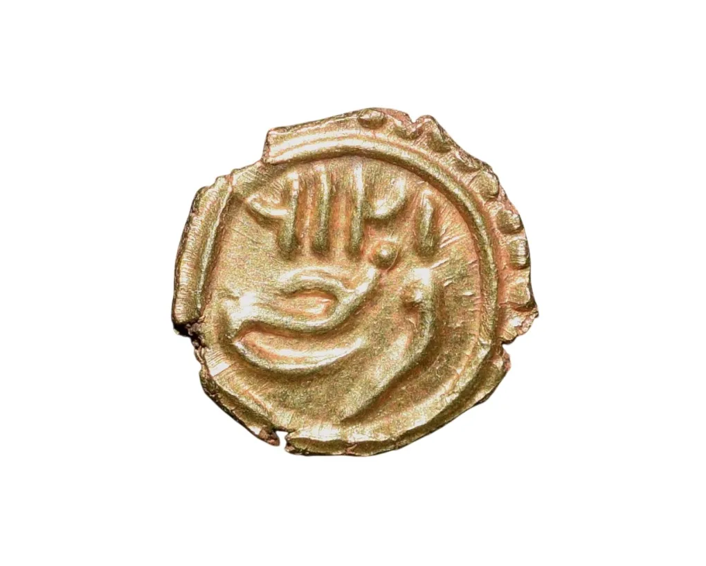 Gold Fanam of Tipu Sultan(AD 1787-99) of Mysore Kingdom Farrukhi Mint KM58 Rare