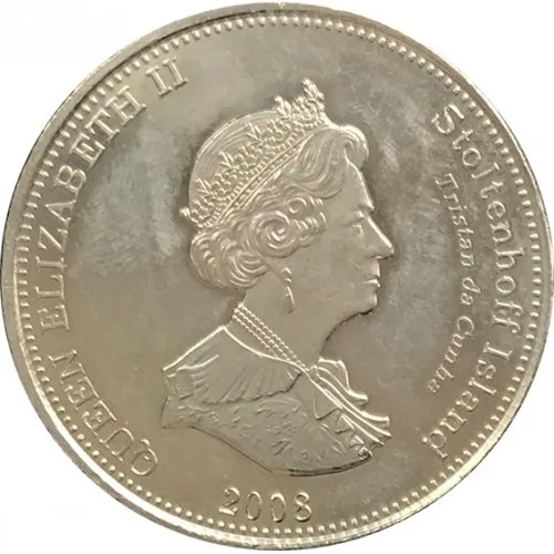 United Kingdom › Saint Helena, Ascension and Tristan da Cunha › Stoltenhoff Island 1 Crown 2008 - Elizabeth II Rare Coin #C-127
