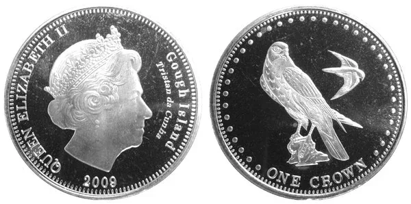 United Kingdom › Saint Helena, Ascension and Tristan da Cunha › Gough Island 1 Crown 2009 - Elizabeth II Rare Coin #C-126