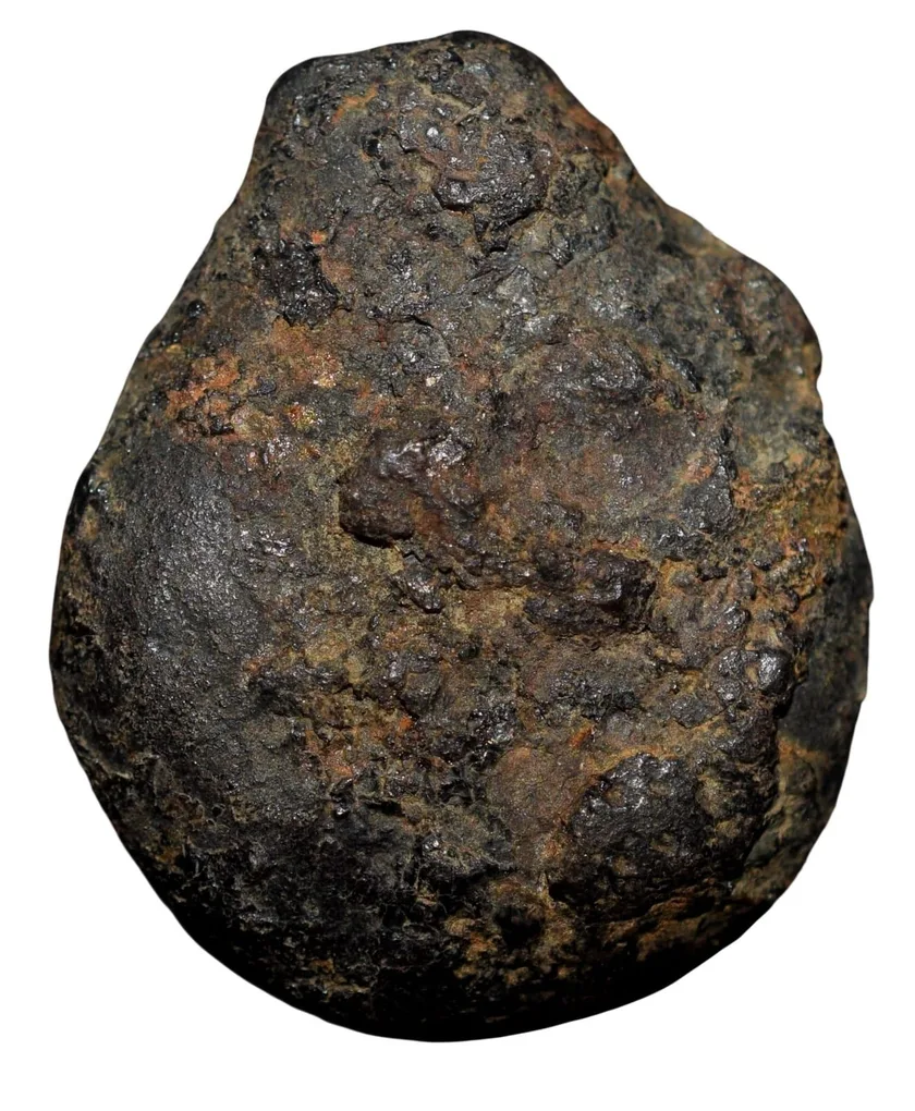 Black Cast Copper of Vidarbha(Paoni) Region (4th - 3rd Cen. BC) with Swastik between Two Nandipads above Elephant Galloping Right