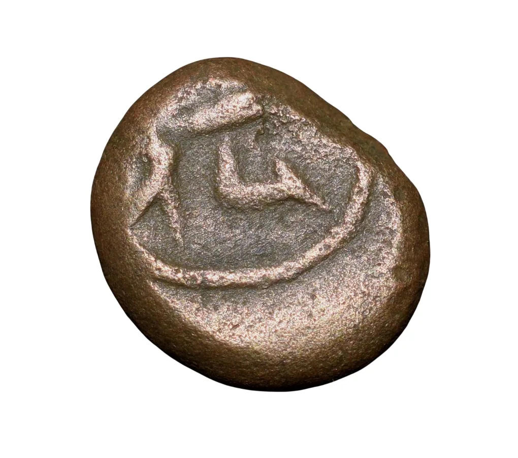 Copper Coin of Muhammad Quli Qutb Shah (AD 1580-1611) of Golkonda Sultanate Q12 Ext.Rare