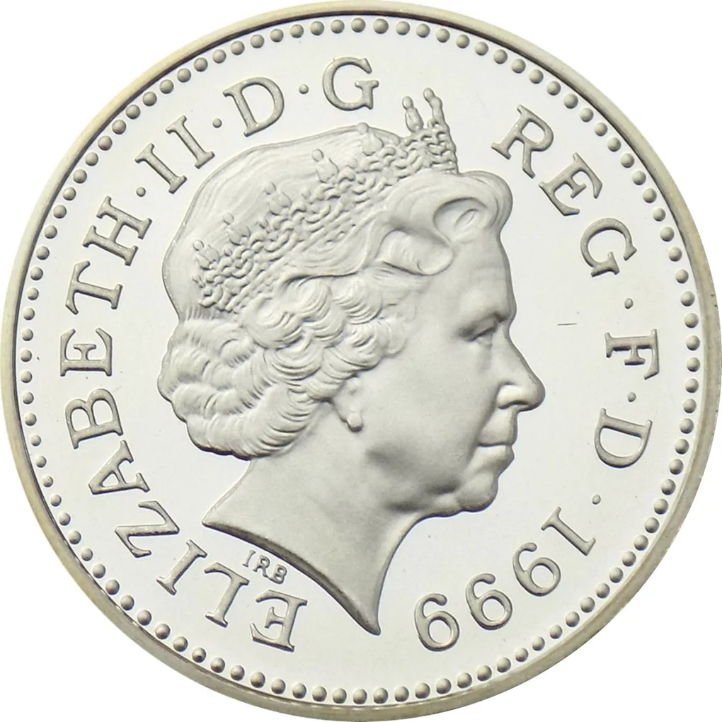 100th Birthday Of Majesty The Queen Mother 1999 United Kingdom 1 Pound - Elizabeth II Scottish Lion ; Silver Proof £1 Brilliant Uncirculated Coin ( First Day Cover with stamp)