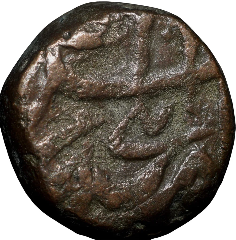 Copper Dam of Muhammad Shah(AD1719-1748) of Elichpur Mint KMA430.1
