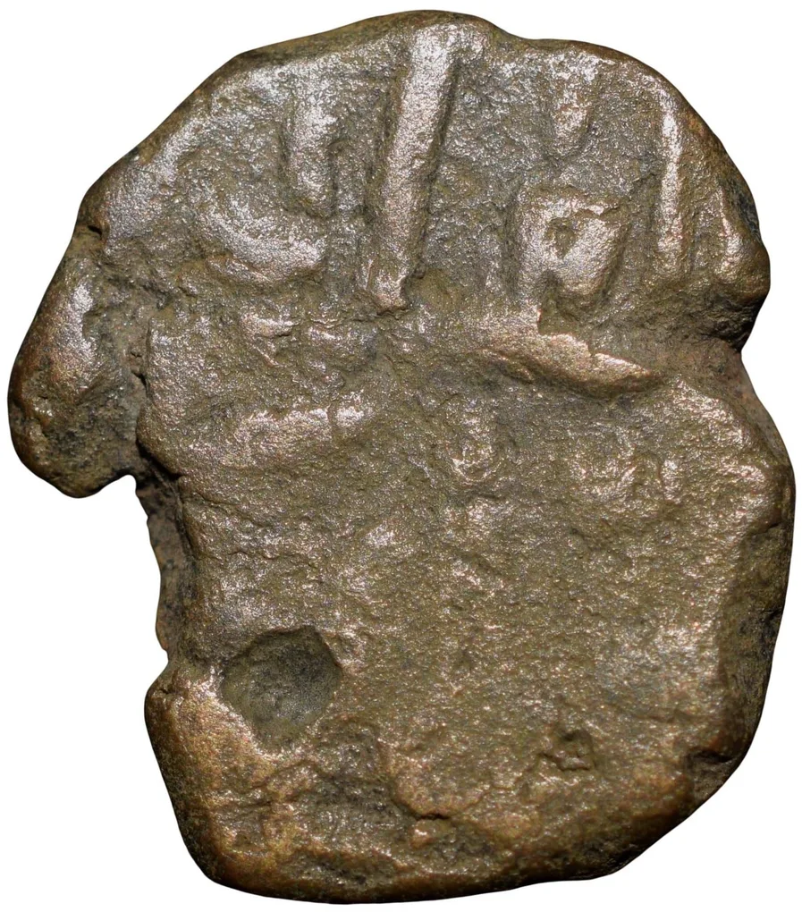 Copper 1/4 Gani? Of Ahmad Shah I(AD1422-35) of Bahamani Sultanate BH77