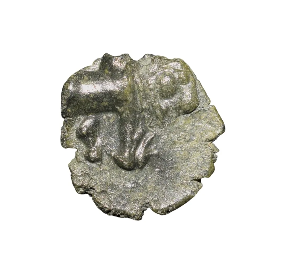 Potin Coin of Andhra Ruler's of Satavahan Dynasty (1st Cen. BC) from Kottalingalu Region Rare