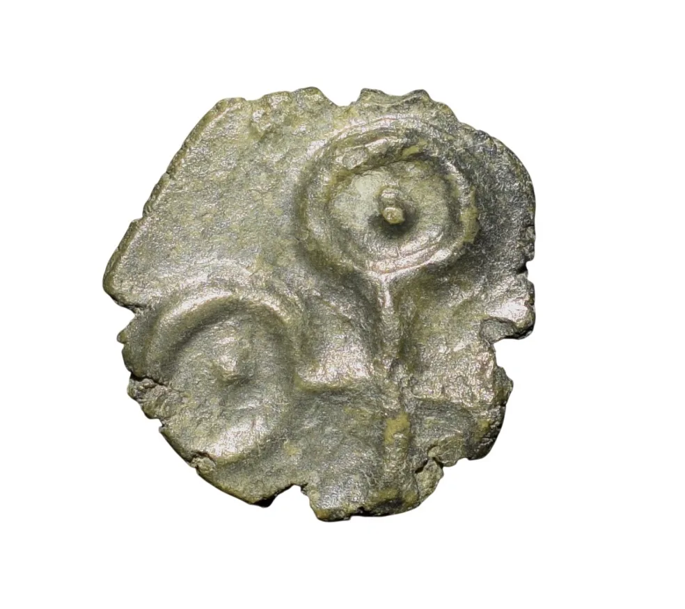 Potin Coin of Andhra Ruler's of Satavahan Dynasty (1st Cen. BC) from Kottalingalu Region Rare