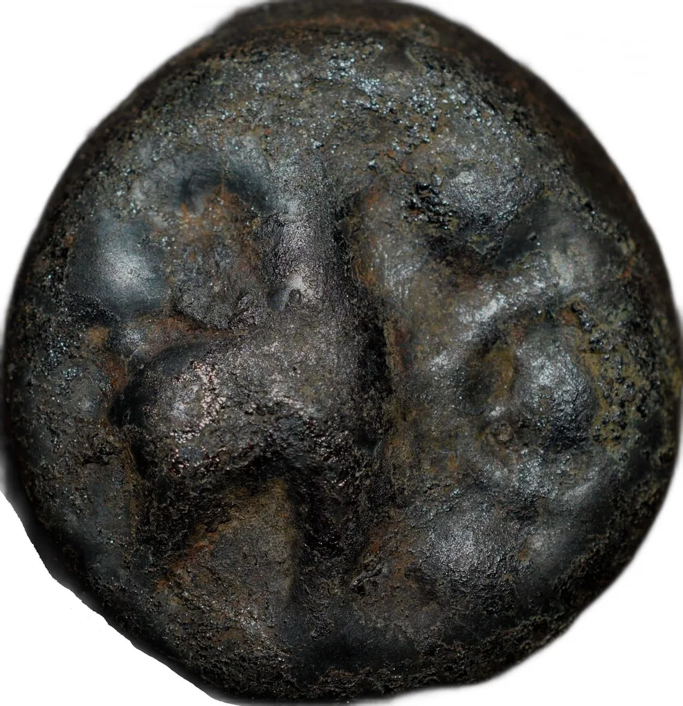 Arsenic Cast Copper of Vidarbha(Paoni) Region with Elephant, 6-Spoked Wheel, Spear Ext.Rare