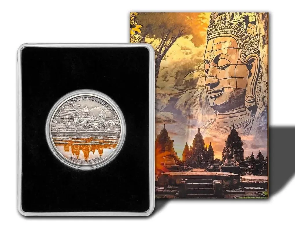 Extremely Rare Coin Lord Buddha 100 Francis CFA Angkor Wat Year 2025 Proof Coin Issued Republic of Cameroon
