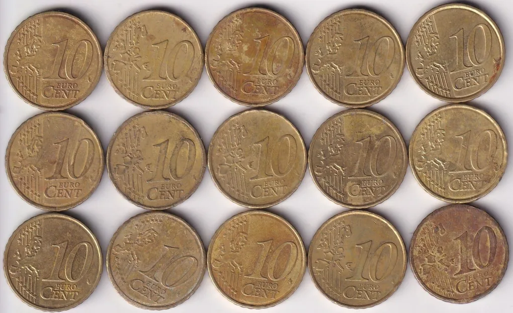 20 Euro Cents 15 Different Varity Coins Collection Set #1