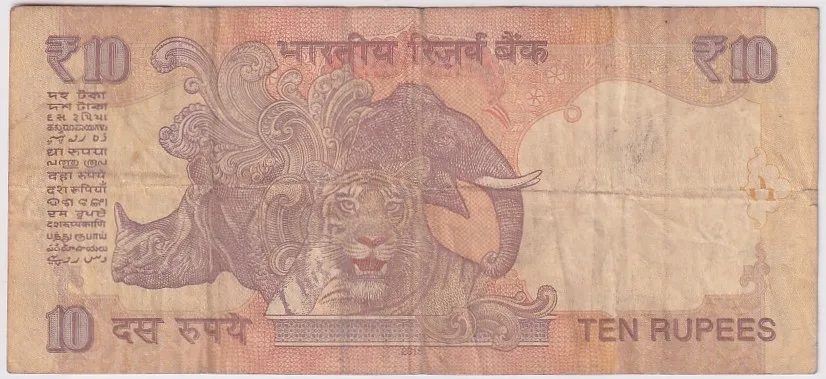 Raghuram Rajan 10 Rupees 200000 Fancy Number Used Condition Rare Note