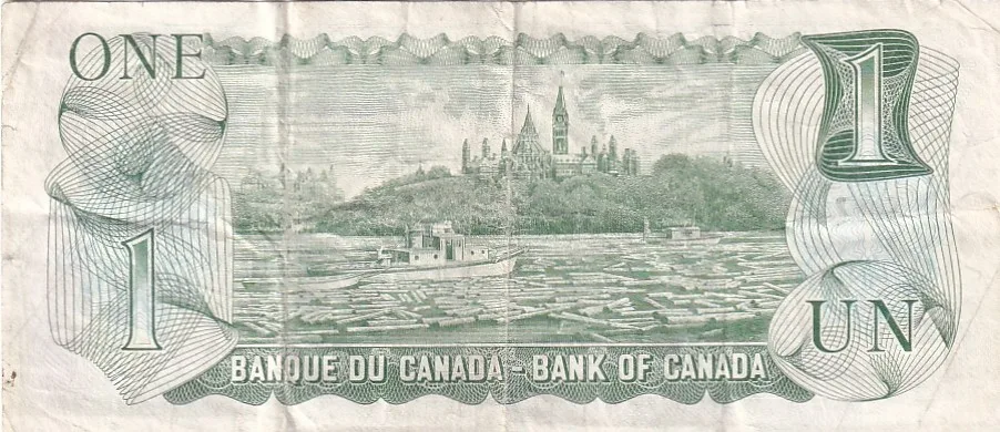Canada 1 Dollar 1973 Queen Elizabeth II Face Used Condition Note #1
